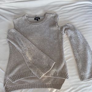 Express Cream Knit Sweat
